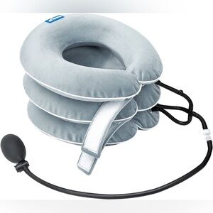 Inflatable neck traction neck reliever